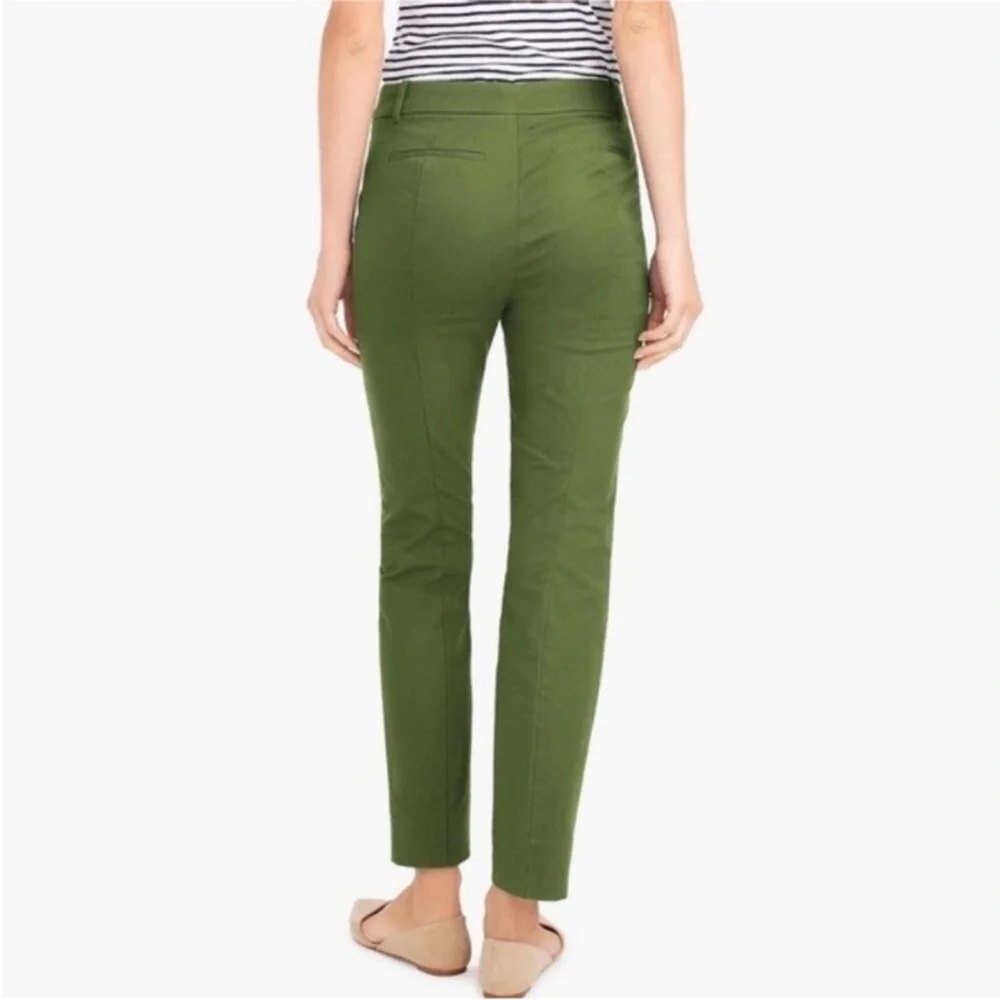 J Crew Mercantile Effortless Slim Crop Chino Pant Green 4 Preppy Utility J9743